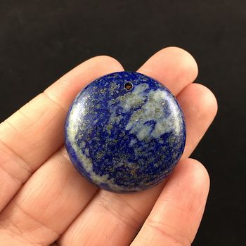Round Lapis Lazuli Stone Pendant Jewelry #UIYZzJnm16U