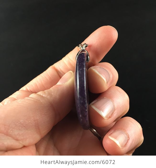 Round Lepidolite Stone Jewelry Pendant - #uJutn1mDYAQ-5