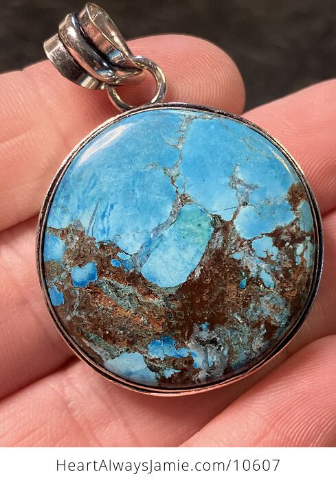 Round Turquoise Crystal Stone Jewelry Pendant - #Dj5ols7K3ZI-5