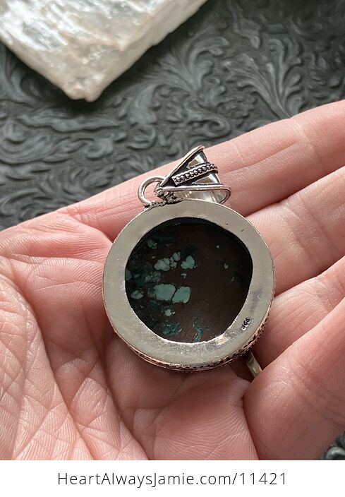 Round Turquoise Crystal Stone Jewelry Pendant - #E8JRMP6K6yg-4