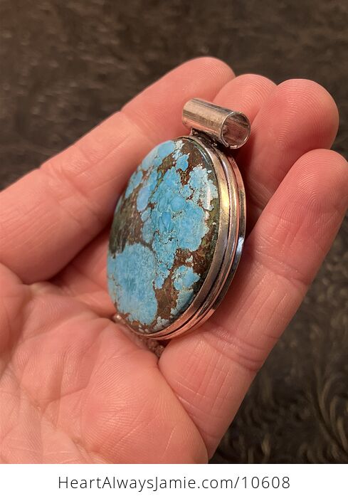 Round Turquoise Crystal Stone Jewelry Pendant - #iezBbk6n69g-4