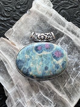 Ruby Fuchsite Kyanite Stone Jewelry Crystal Pendant #7PbGdtbafPw
