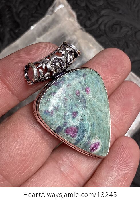 Ruby Fuchsite Kyanite Stone Jewelry Crystal Pendant - #2495xhl4DAs-2