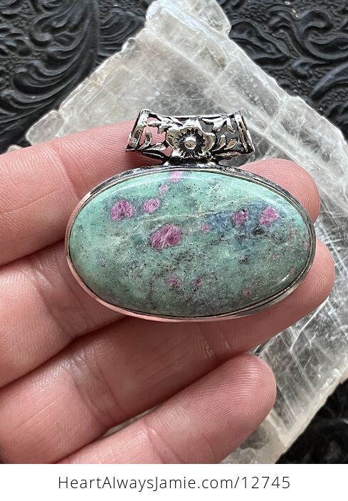 Ruby Fuchsite Kyanite Stone Jewelry Crystal Pendant - #f7kFSA39ees-1