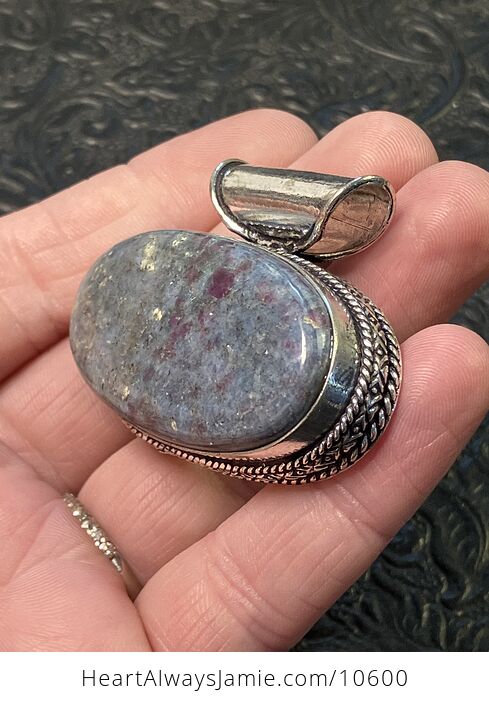 Ruby Fuschite Kyanite Handcrafted Stone Jewelry Crystal Pendant - #3OOXg8NvaIg-4