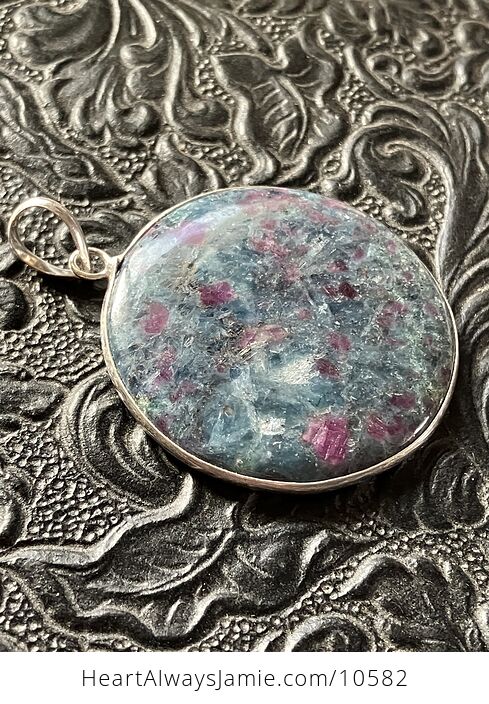 Ruby Fuschite Kyanite Handcrafted Stone Jewelry Crystal Pendant - #JC47Nqv8g6I-2
