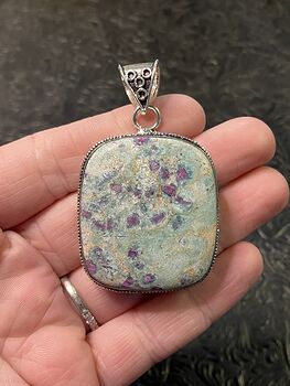 Ruby Fuschite Kyanite Stone Jewelry Crystal Pendant #Pe62cFJUaLU