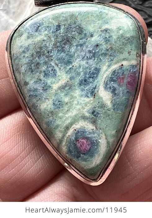 Ruby Fuschite Kyanite Stone Jewelry Crystal Pendant - #fbTfj56dKag-6