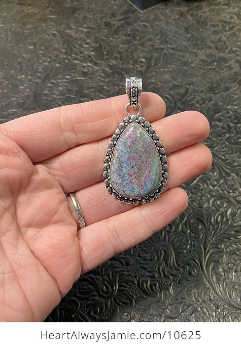 Ruby Fuschite Kyanite Stone Jewelry Crystal Pendant - #mCgQ1VaqOes-2