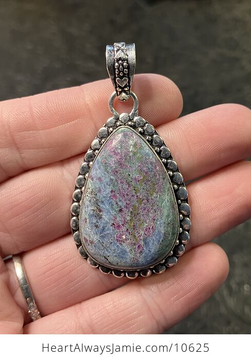Ruby Fuschite Kyanite Stone Jewelry Crystal Pendant - #mCgQ1VaqOes-1