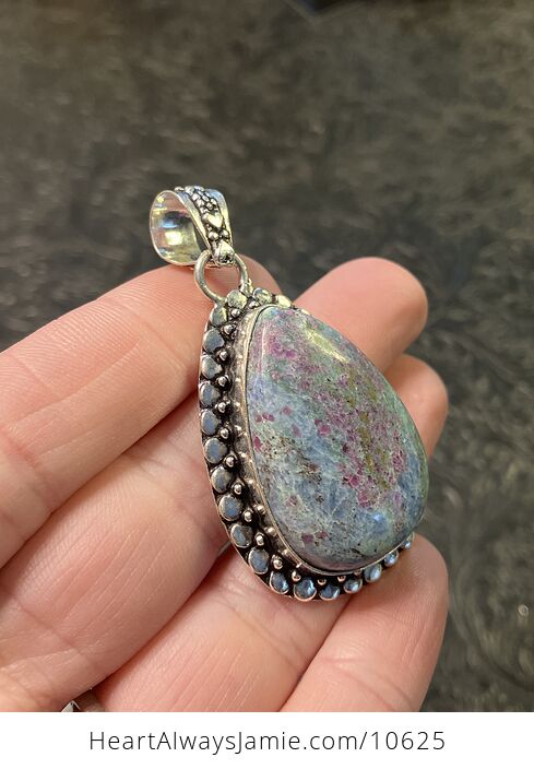 Ruby Fuschite Kyanite Stone Jewelry Crystal Pendant - #mCgQ1VaqOes-4