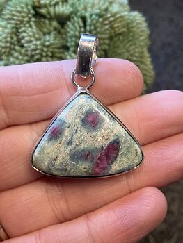 Ruby in Kyanite and Zoisite Handcrafted Stone Jewelry Crystal Pendant #HTqzePxkDco
