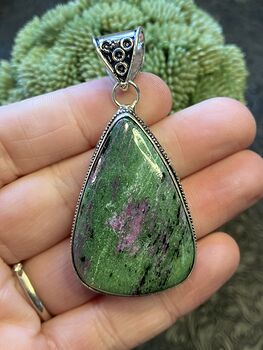 Ruby in Zoisite Handcrafted Stone Jewelry Crystal Pendant #N47VHTRlXbY