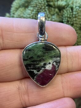 Ruby in Zoisite Handcrafted Stone Jewelry Crystal Pendant #l9z7CrxJnfE