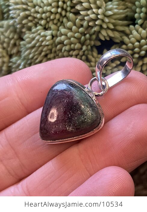 Ruby in Zoisite Handcrafted Stone Jewelry Crystal Pendant - #6wm76wrloCc-4