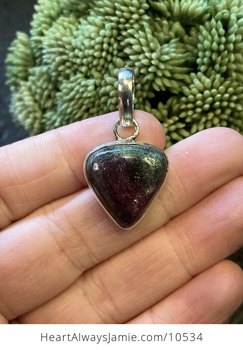 Ruby in Zoisite Handcrafted Stone Jewelry Crystal Pendant - #6wm76wrloCc-2