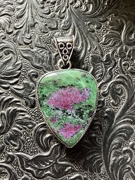 Ruby in Zoisite Stone Jewelry Crystal Pendant #2UGGKt4TeJY