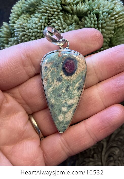 Ruby Kyanite Zoisite Handcrafted Stone Jewelry Crystal Pendant - #5oFAirNYCfA-1
