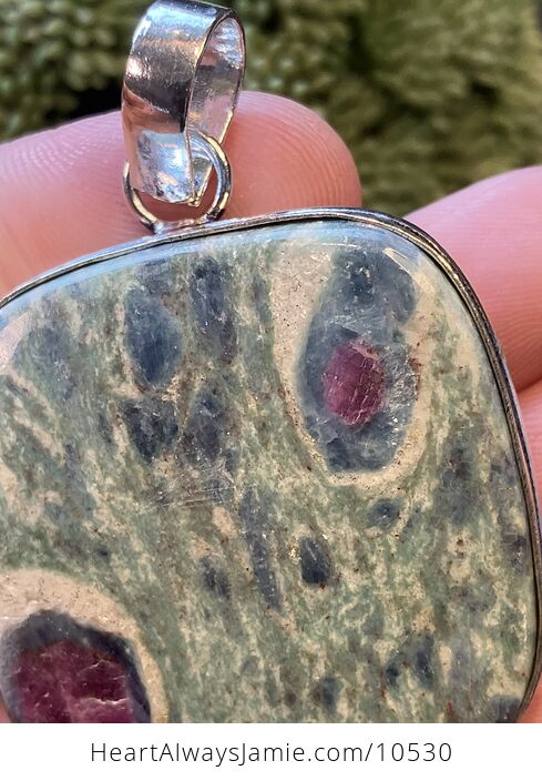 Ruby Kyanite Zoisite Handcrafted Stone Jewelry Crystal Pendant - #fzkFHR0eID0-4
