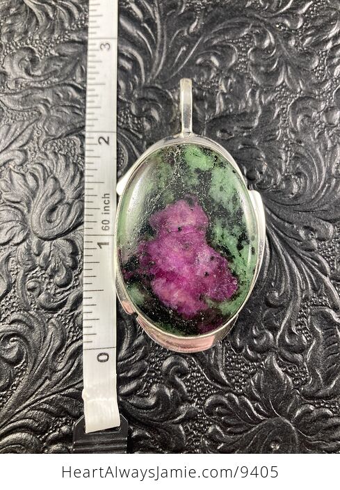 Ruby Zoisite Crystal Stone Jewelry Pendant - #hNVfrjTYES4-2