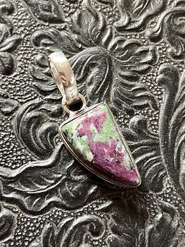 Ruby Zoisite Handcrafted Stone Jewelry Crystal Pendant #y1ddERJWEcQ