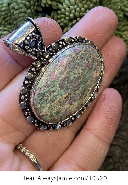 Ruby Zoisite Handcrafted Stone Jewelry Crystal Pendant - #fij6KYV6s7A-2