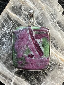 Ruby Zoisite Handcrafted Stone Jewelry Crystal Pendant Chip Discount #hyV07l2RNqA