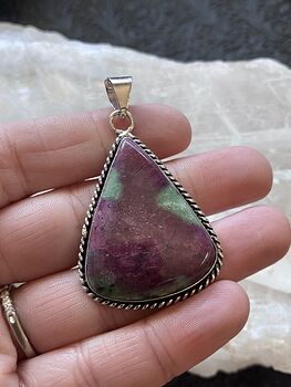 Ruby Zoisite Stone Jewelry Crystal Pendant #Gv0awmiQk1Y
