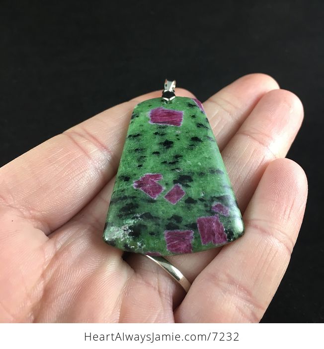 Ruby Zoisite Stone Jewelry Pendant - #qSWcTiY7pOk-5