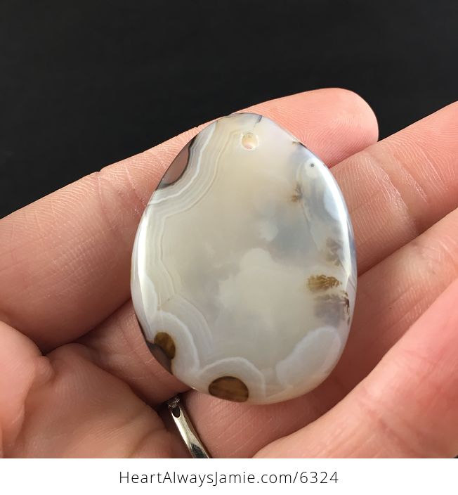 Scenic Dendritic Agate Stone Jewelry Pendant - #9fIPubJcEW8-6