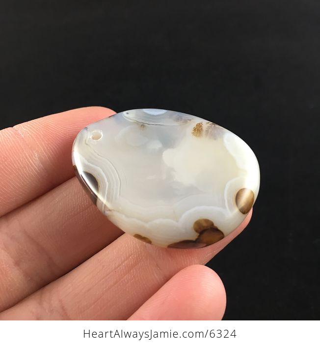 Scenic Dendritic Agate Stone Jewelry Pendant - #9fIPubJcEW8-8