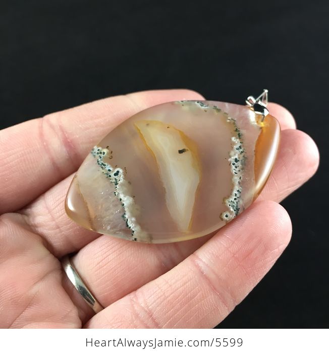 Scenic Dendritic Agate Stone Jewelry Pendant - #nCP5rzcB5tI-3