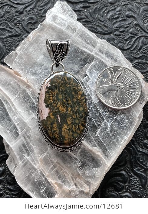 Sea Ocean Jasper Crystal Stone Jewelry Pendant - #4xa9OBA7hFM-4