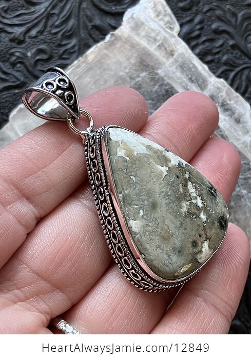 Sea Ocean Jasper Crystal Stone Jewelry Pendant - #6cakn0e1q4g-2