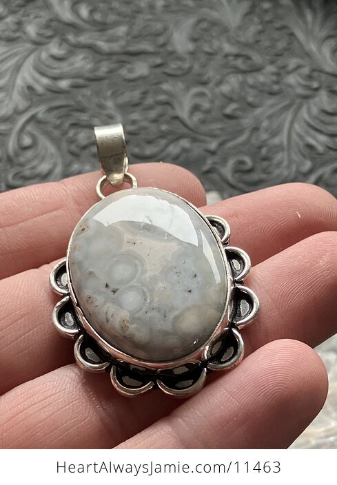 Sea Ocean Jasper Crystal Stone Jewelry Pendant - #BCO2yeg9MBE-4