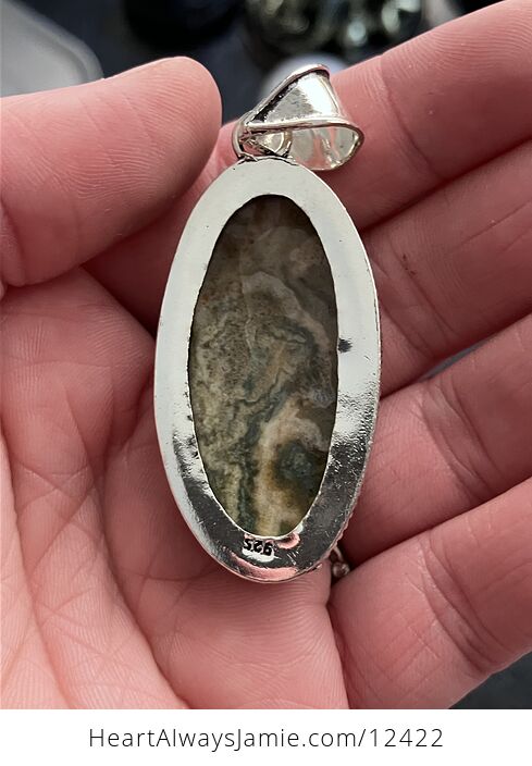 Sea Ocean Jasper Crystal Stone Jewelry Pendant - #ct7dDQJyxQ4-4