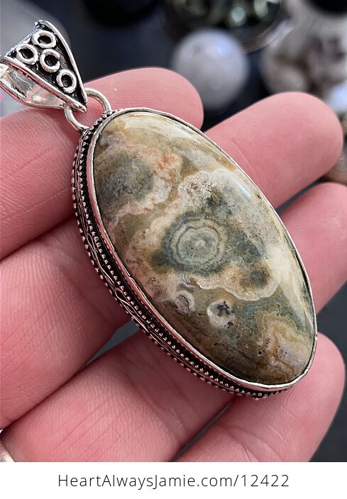 Sea Ocean Jasper Crystal Stone Jewelry Pendant - #ct7dDQJyxQ4-3