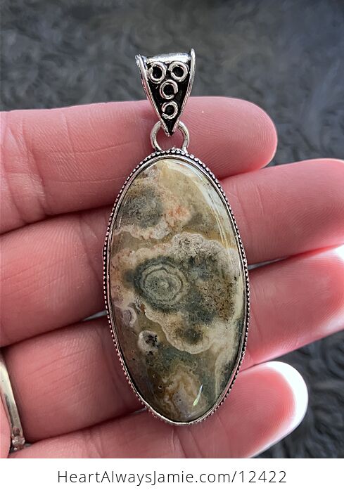 Sea Ocean Jasper Crystal Stone Jewelry Pendant - #ct7dDQJyxQ4-2