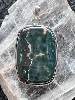 Sea Ocean Jasper Pendant Crystal Stone Jewelry #NI9JAK0YRg0