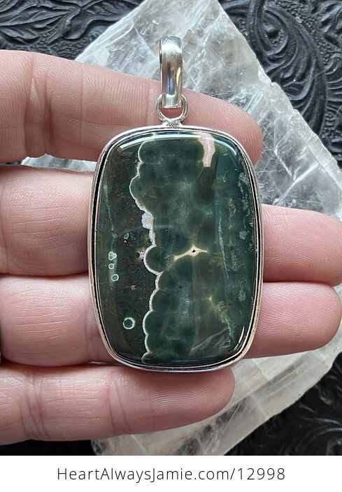 Sea Ocean Jasper Pendant Crystal Stone Jewelry - #NI9JAK0YRg0-2