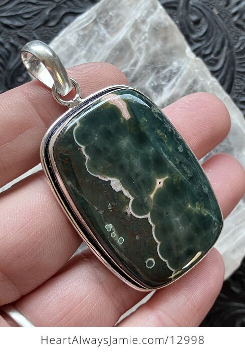 Sea Ocean Jasper Pendant Crystal Stone Jewelry - #NI9JAK0YRg0-4