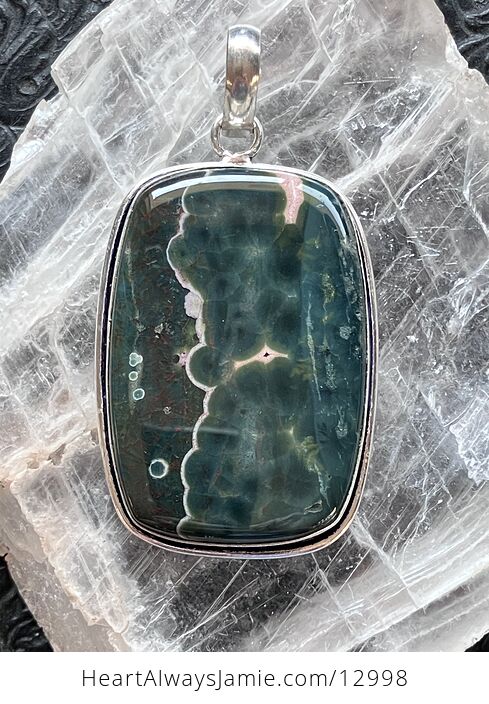 Sea Ocean Jasper Pendant Crystal Stone Jewelry - #NI9JAK0YRg0-1