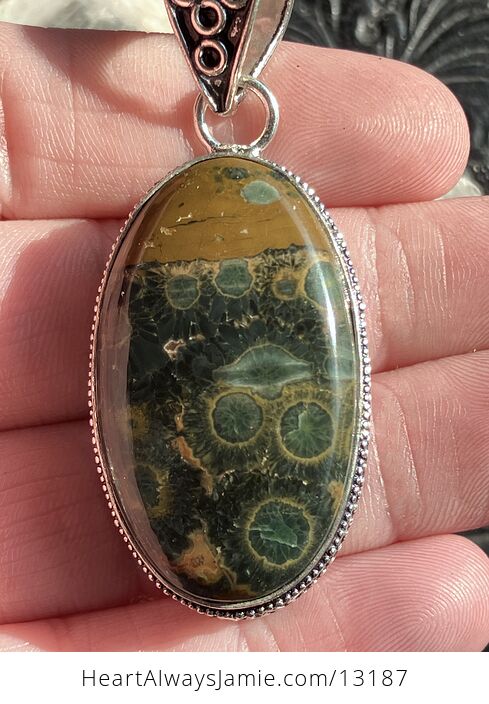 Sea Ocean Jasper Pendant Crystal Stone Jewelry - #f51KCdJJqs8-3