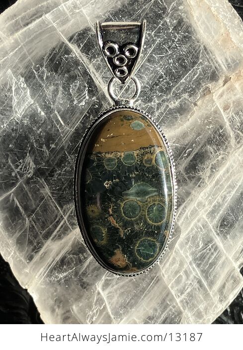 Sea Ocean Jasper Pendant Crystal Stone Jewelry - #f51KCdJJqs8-1