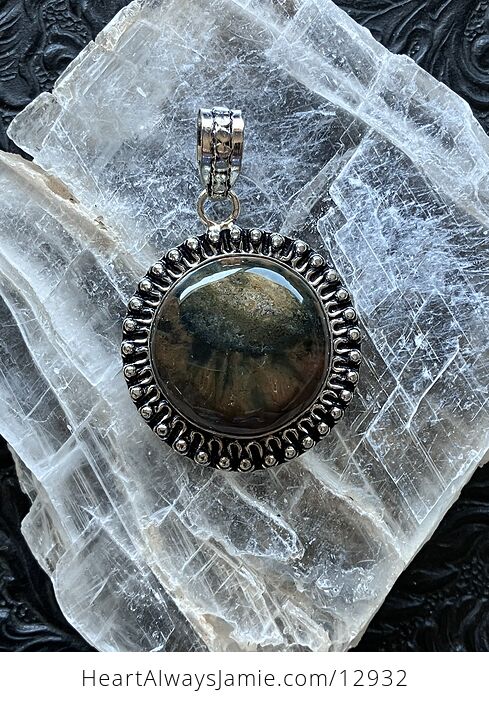 Sea Ocean Jasper Pendant Crystal Stone Jewelry - #wtP70CD1qeo-5