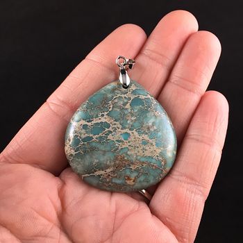 Sea Sediment Jasper Stone Jewelry Pendant #RgeQw4KgdEY