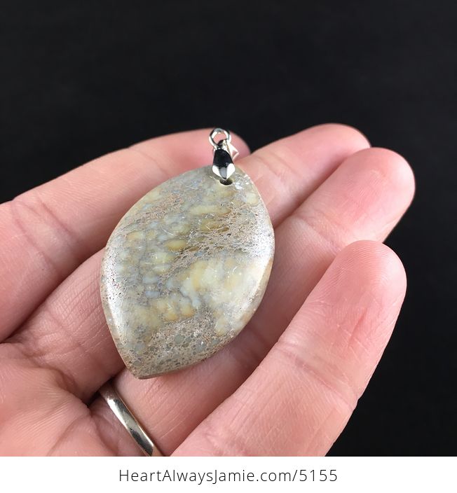 Sea Sediment Jasper Stone Jewelry Pendant - #9GJpVT0Shzg-2
