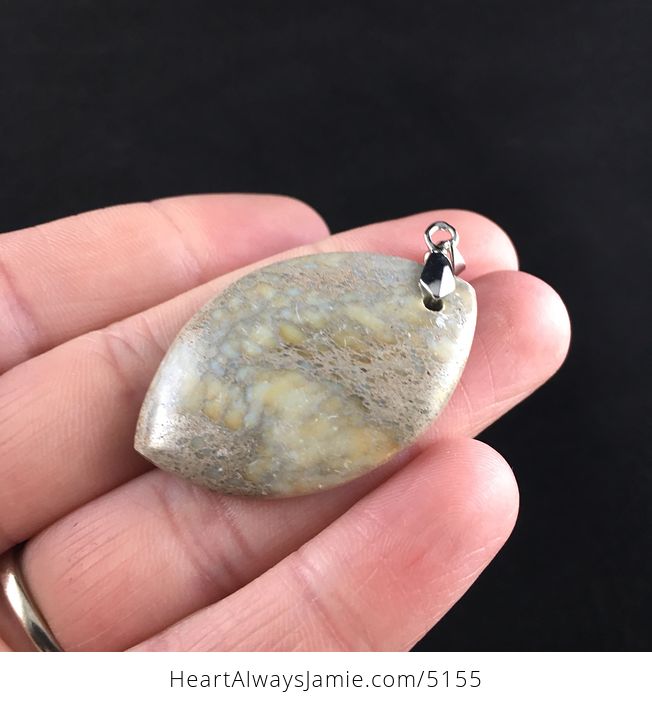 Sea Sediment Jasper Stone Jewelry Pendant - #9GJpVT0Shzg-3