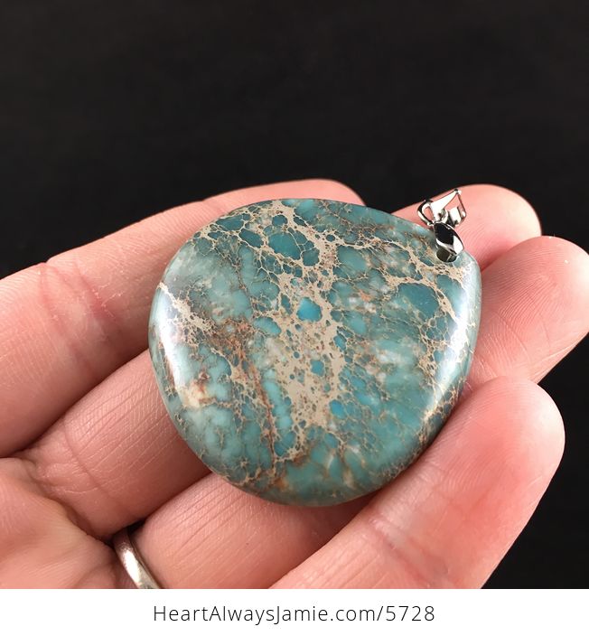 Sea Sediment Jasper Stone Jewelry Pendant - #RgeQw4KgdEY-3