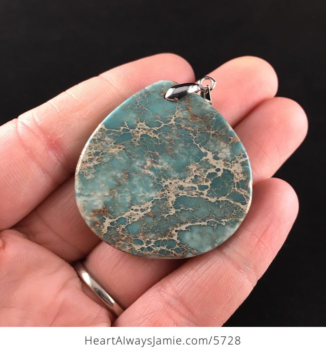 Sea Sediment Jasper Stone Jewelry Pendant - #RgeQw4KgdEY-6